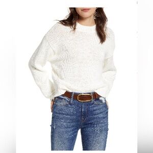 Treasure & Bond Oversize Cotton Blend Women’s Sweater Size Small Ivory Color